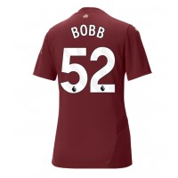 Camisa de Futebol Manchester City Oscar Bobb #52 Equipamento Alternativo Mulheres 2024-25 Manga Curta